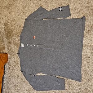 PINK Henley Long Sleeve T Shirt